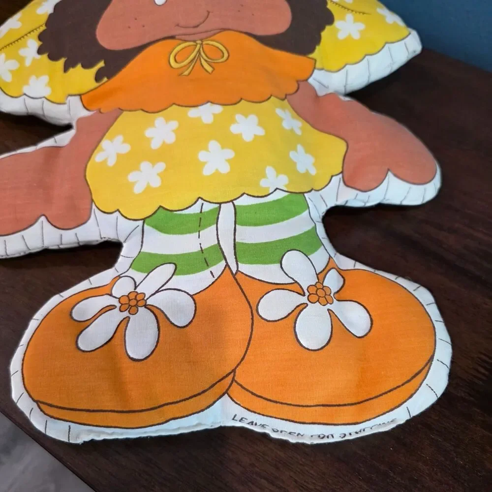 Strawberry Shortcake Orange Blossom Fabric Cut & Sew Pillow Doll 1980's